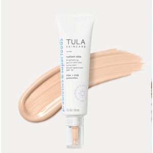 NIB TULA Radiant Skin Brightening Serum Tint SPF 30 Shade 1, Very Light Neutral